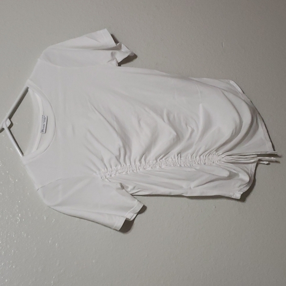 Zara Asymmetrical Top, Color White, Size S - Picture 6 of 9